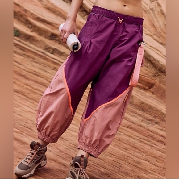 Free People Mulberry Colorblock Freeflow Pants - Picture 6 of 7
